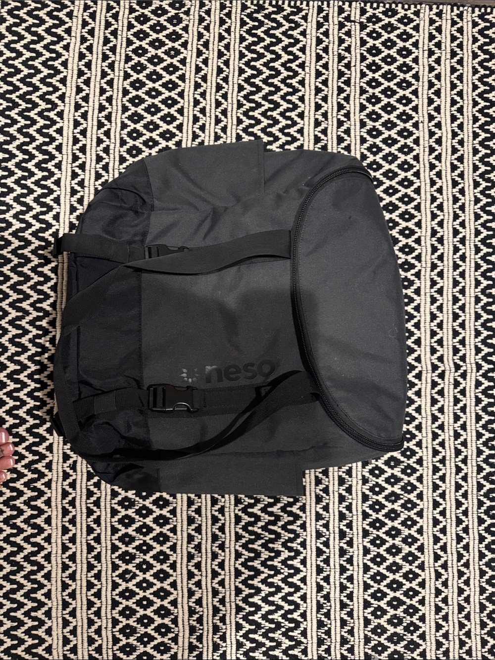 Neso Black Women's Convertible Backpack great for travel or the beach